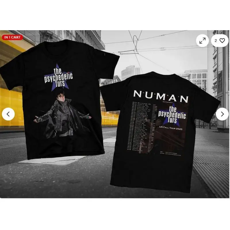 2 sides The Psychedelic Furs Gary Numan 2025 Tour Shirt Unisex S-5XL