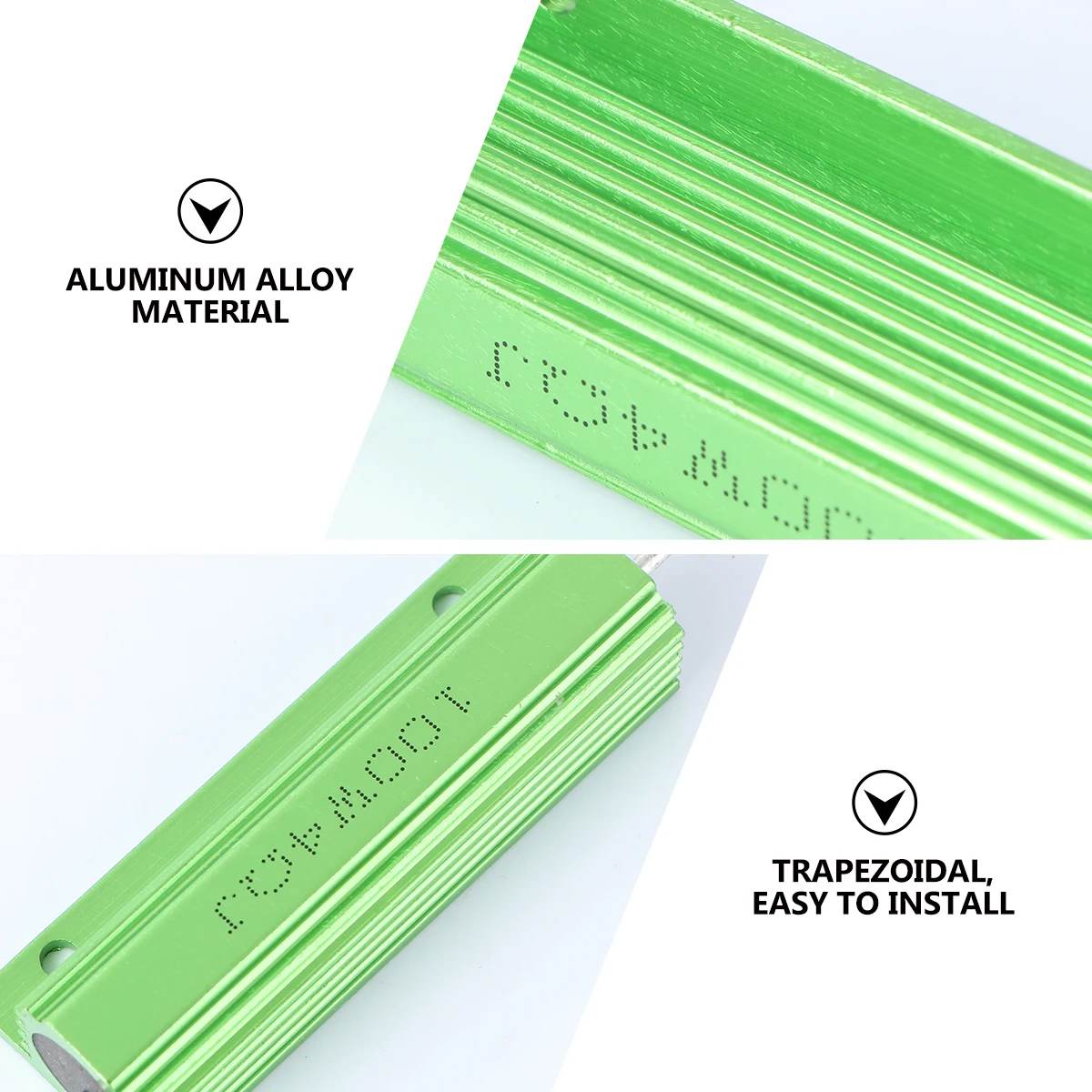 

2 Pcs 4 Ohm Wire Wound Resistors Aluminum Housed High Small Size Non Inductive Easy Install Power Resistor For Supply