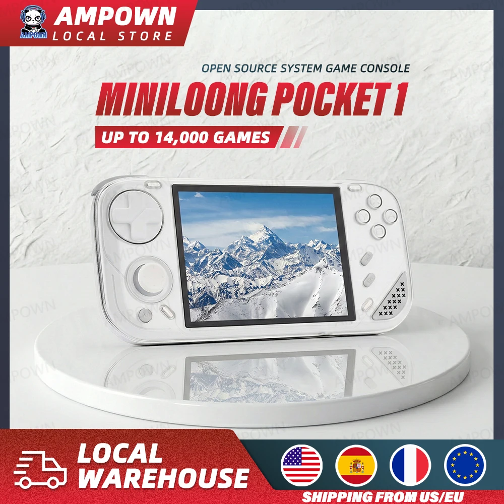 

Портативная игровая консоль MINILOONG POCKET 1 с 4-дюймовым IPS-экраном, HD-выходом, открытой операционной системой, обновлениями OTA, ОС LOONG, новая консоль POCKET1