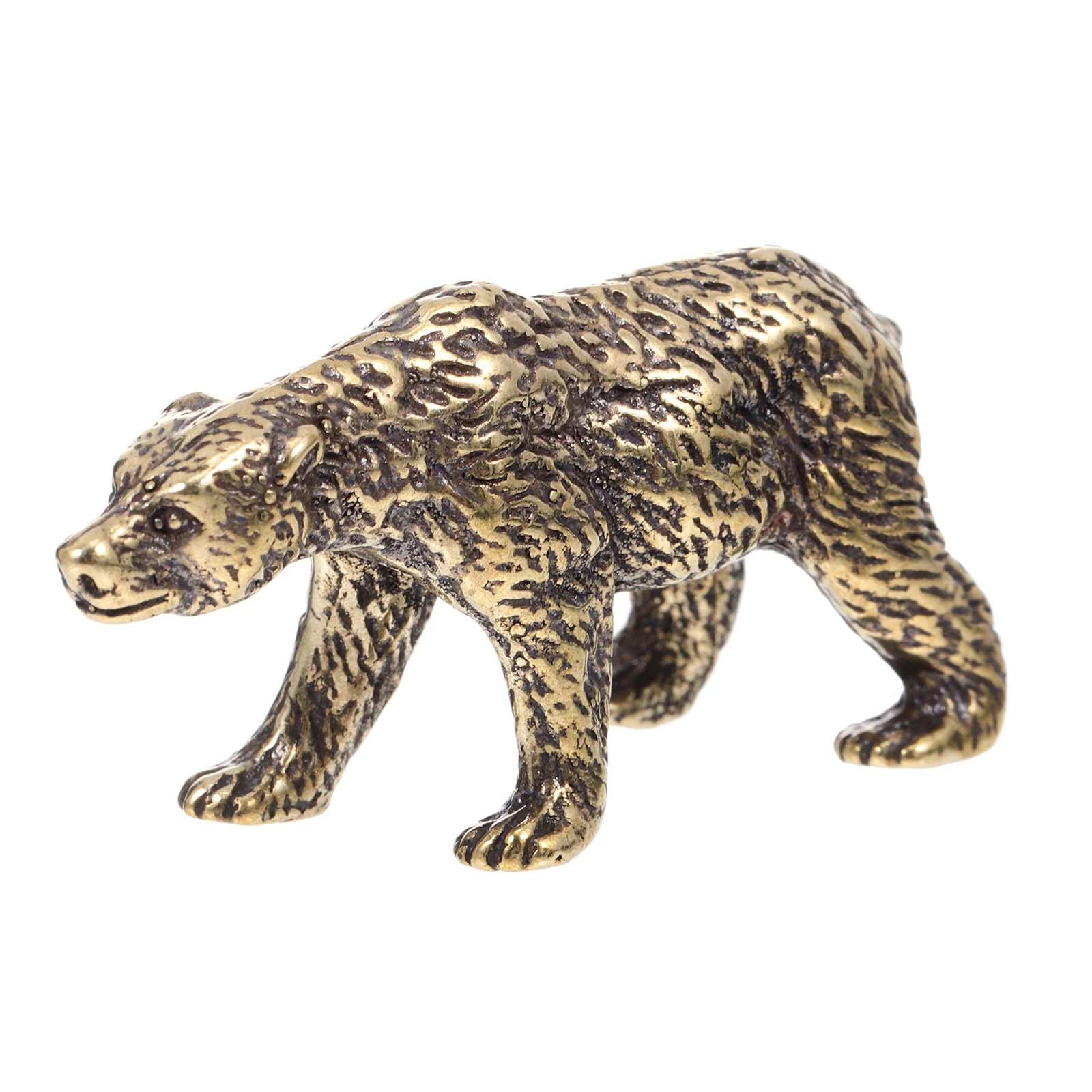 

Copper Decorative Black Statue Desktop Ornament For Home Office Tea Room Decoration Black Table Decor Desktop Bear