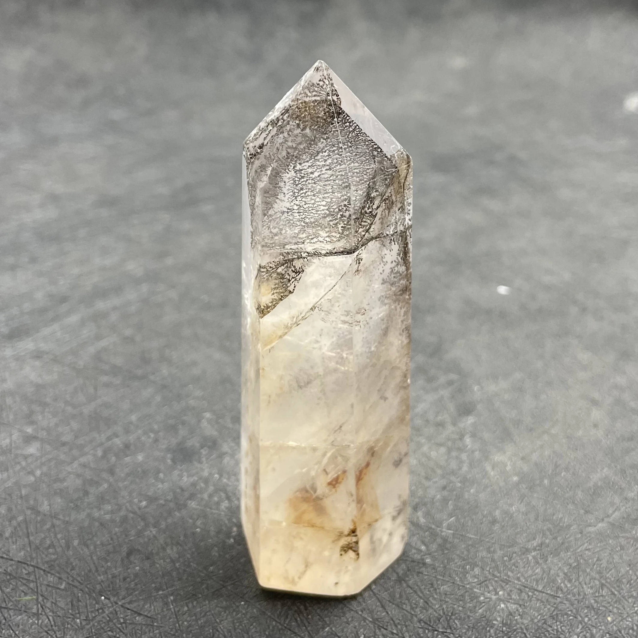 117g Natural Crystal Tower Clear Quartz Tree Wand Quartz Point Decor Polished White Crystal Obelisk Healing Gift Reiki W37