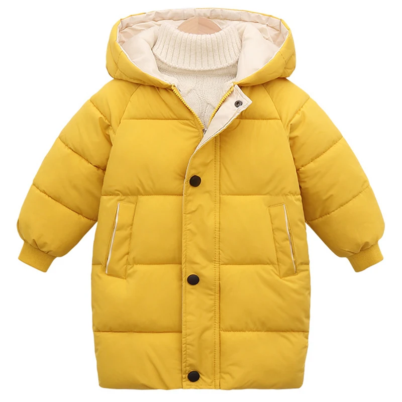 Neonate abbigliamento invernale bambini cappotti lunghi moda Casual con cappuccio giacca spessa calda Toddler Boy outfit abbigliamento per bambini