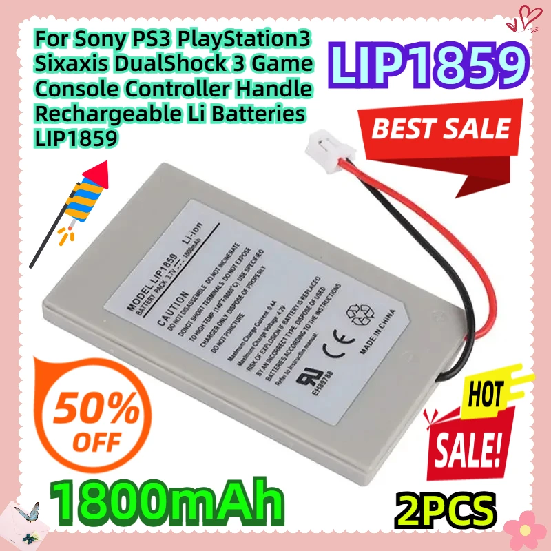 

2PCS For Sony PS3 PlayStation3 Sixaxis DualShock 3 Game Console Controller Handle Rechargeable Li Batteries LIP1859