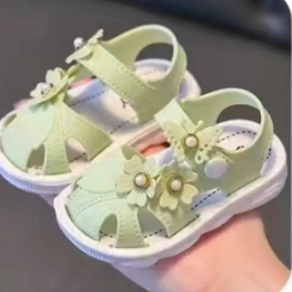Kids From 1-5 Years Princess Shoes Summer Girls Sandals Casual School Kids Shoe Outdoor Beach Sandal Children's Student sneaker