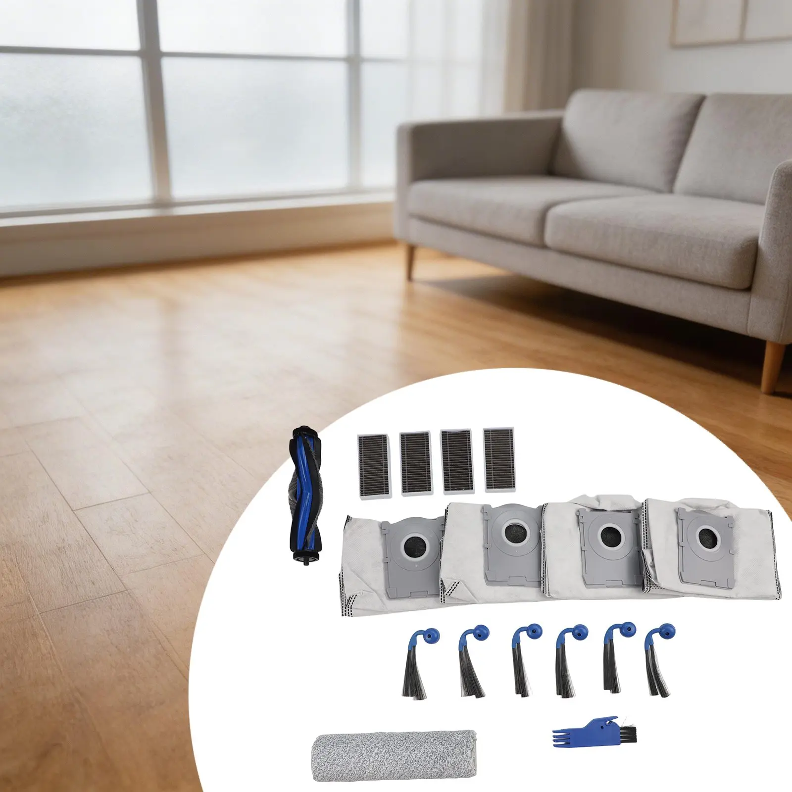 Replacement Parts Robot Vacuum Kit Long-lasting Performance Nylon Plastic Material Dust Bags For Robot Vacuum Cleaning Supplies