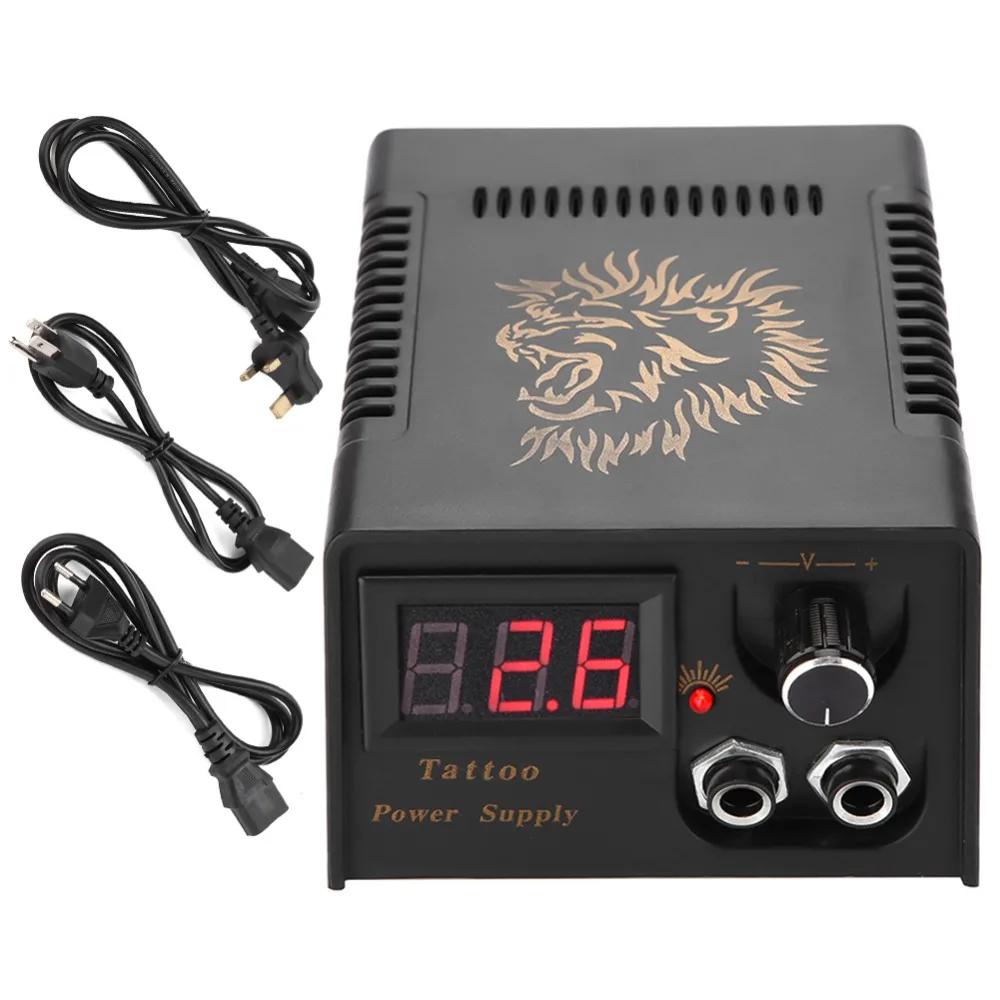 Di alta qualità ABS Tattoo Power professionale Digital LCD Tattoo Power Supply Portable Tattoo Machine Gun Power Suppies accessori