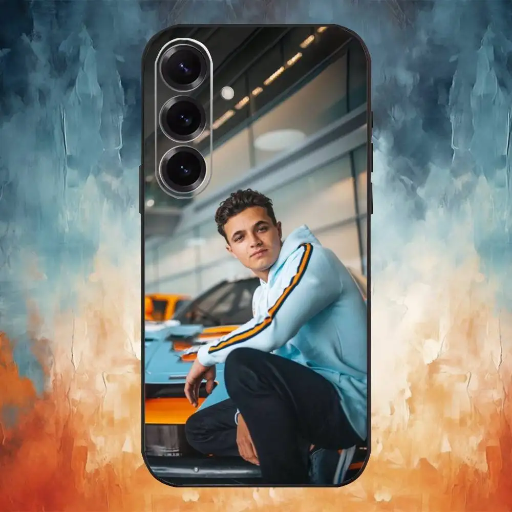 L-Landos N-Norris Telefoon Case Voor Samsung Galaxy A73,A72,A71,A70,A53,A52,A51,Anderen Zachte Zwarte Cover