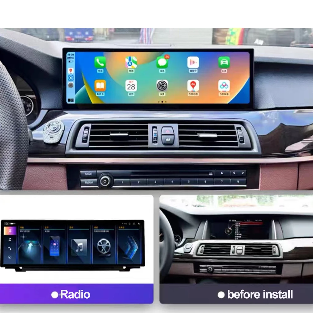 15” Android13 8Core 8+256GB Car radio multimedia player for BMW 5 series F10 3K QLED screen Intelligent Navigation GPS