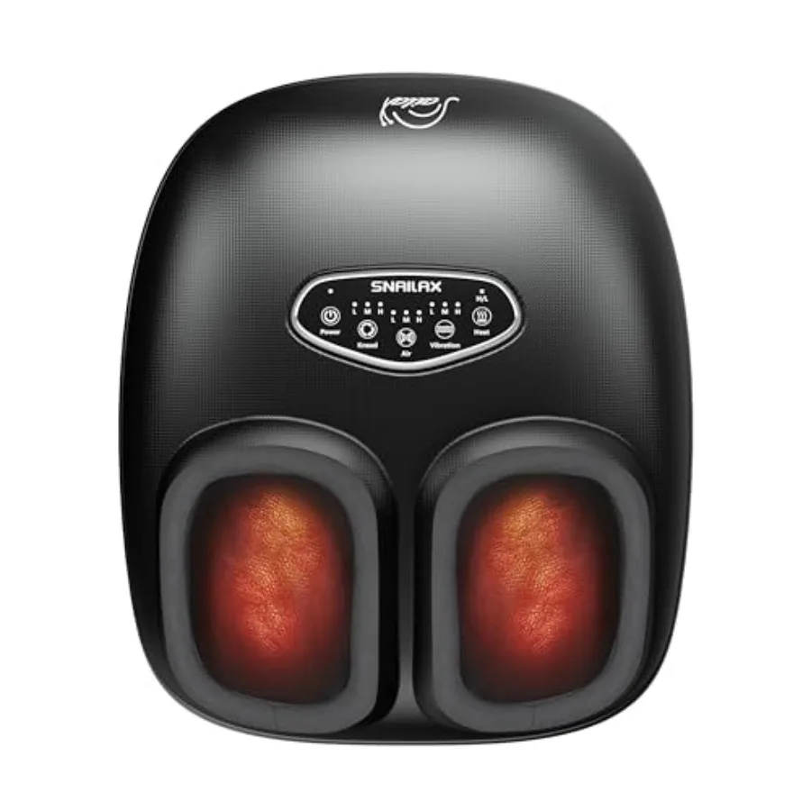

Shiatsu Foot Massager with Heat Deep Kneading Compression Vibration Feet Massager Machine for Plantar Fasciitis Neuropathy Foot