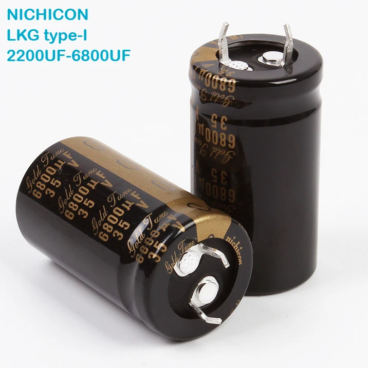 2PCS nichicon LKG TYPE-I 2200UF 2700UF 3300UF 4700UF 6800UF 35V 25V 50V 63V 100V Fine tune Audio Capacitor HIFI KG free shipping