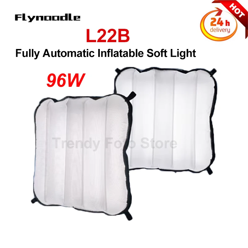 

FlyNoodle L22B Bi-Color Fully Automatic Inflatable Soft Light 2700K-6000K with APP Control Studio Video Flexible Camera Light