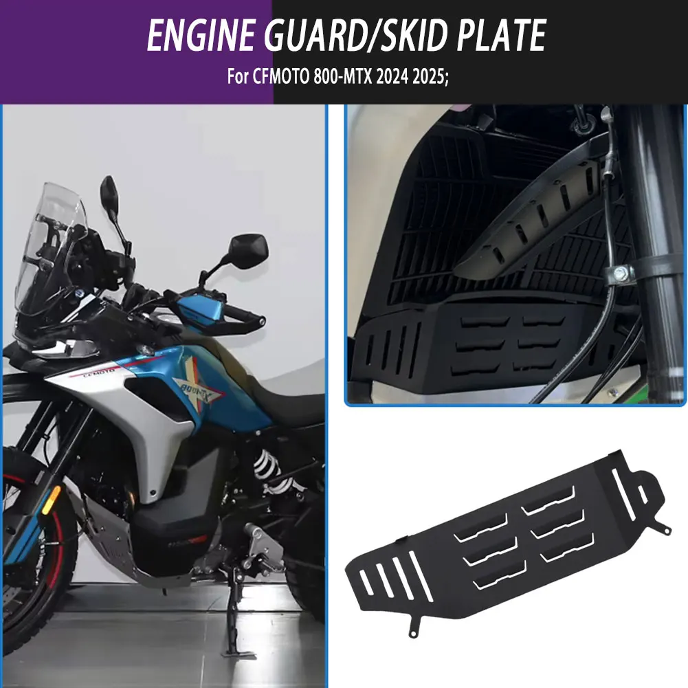 

Motorcycle Accessories Engine Skid Plate Cover Engine Cover Radiator Grille Guard For CFMOTO 800-MTX 800MT-X MTX800 2024 2025