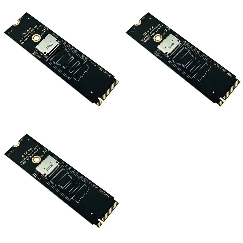 

3X адаптер M.2 Nvme Pcie к Oculink SFF-8611 SFF-8612 Адаптер M.2 Mkey Nvme к SFF-8612 для твердотельного накопителя NVME U.2 U.3