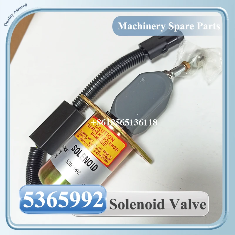 

High Quality Engine Spare Parts 24V Fuel Stop Solenoid Valve 5365992