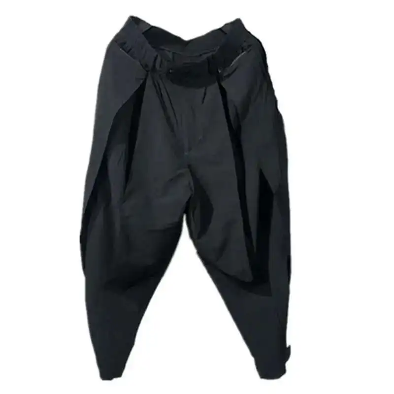 Tide Men And The Dark Loose Autumn Simple Spring Original Harun Bound Pants Haruku Style Personality Pure Color With Radish