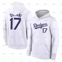 Men's and Women'S Baseball Hoodies Los Angeles No.17 Pullover Shohei Ohtani 24 New American Oversized Sport Jersey