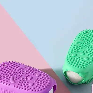 

Силиконовый скребок для тела, отшелушивающая губка для душа, пузырьковая щетка для ванны, массажер, очиститель кожи, чистящая подушечка, аксессуары для ванной комнаты