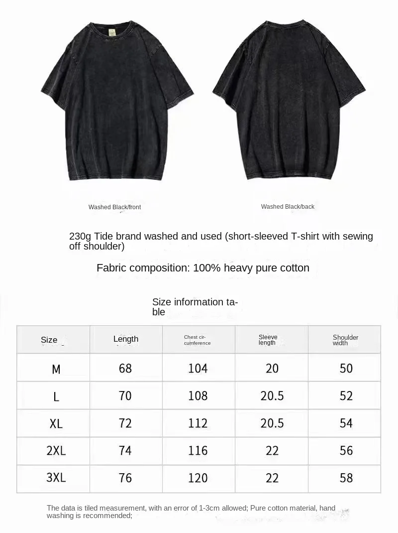 Anime Grappler Baki Hanma T Shirts Unisex Harajuku Streetwear Fashion Washed T-Shirts 100% Cotton Summer Clothes Casual Wear