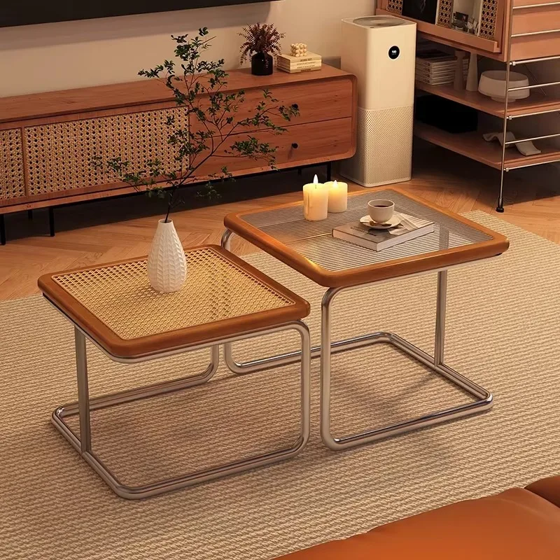 

Salon Aesthetic Side Table Design Luxury Metal Luxury Coffee Tables Unique Simple Table Designer Couchtisch Salon Furniture