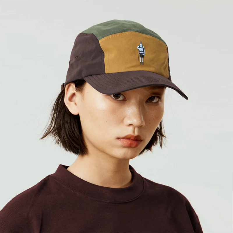 2024 Thin Quick-drying Color-matching 5-sided Baseball Cap Spring Summer Outdoor for Men Women Breathable Horsetail Bucket Hat