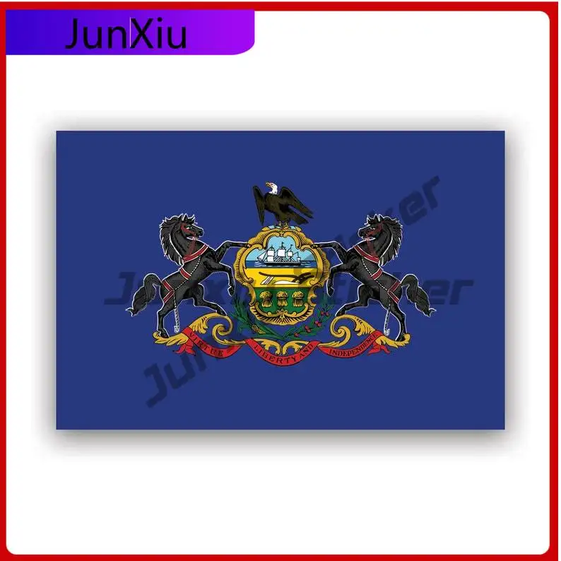 

Pennsylvania Flag Sticker Uv Protected State Pennsylvanian Pa Car Sticker Vinyl Decal Waterproof Durable For Car Window Laptop