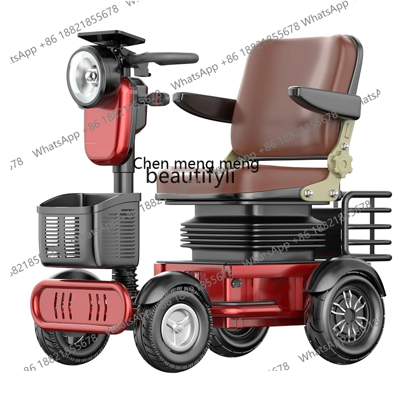 New arrive Electric four-wheeler elderly household scooter elderly disabled small low-power battery electric vehicle