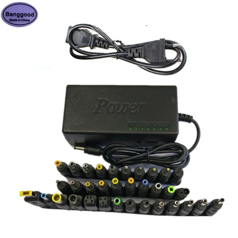 Universal Power Supply 96W 12V To 24V Adjustable Voltage Adapter Charger with 34PCS DC Plug Heads For Dell Toshiba Hp Asus Acer