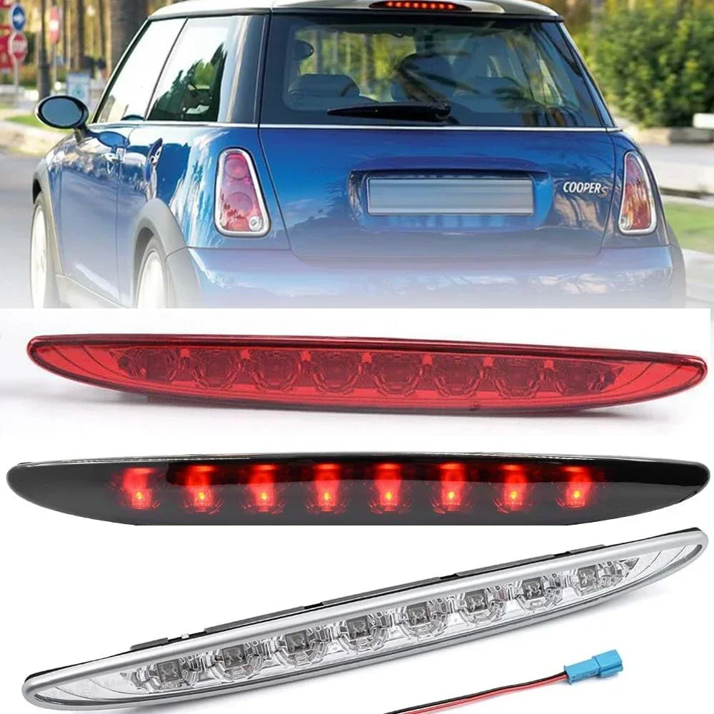 3rd Brake Light For MINI Cooper 02-06 R50 R53 Clear Lens Red Third High Mount Lamp OEM  63256935789 Fit High Mount Brake Light