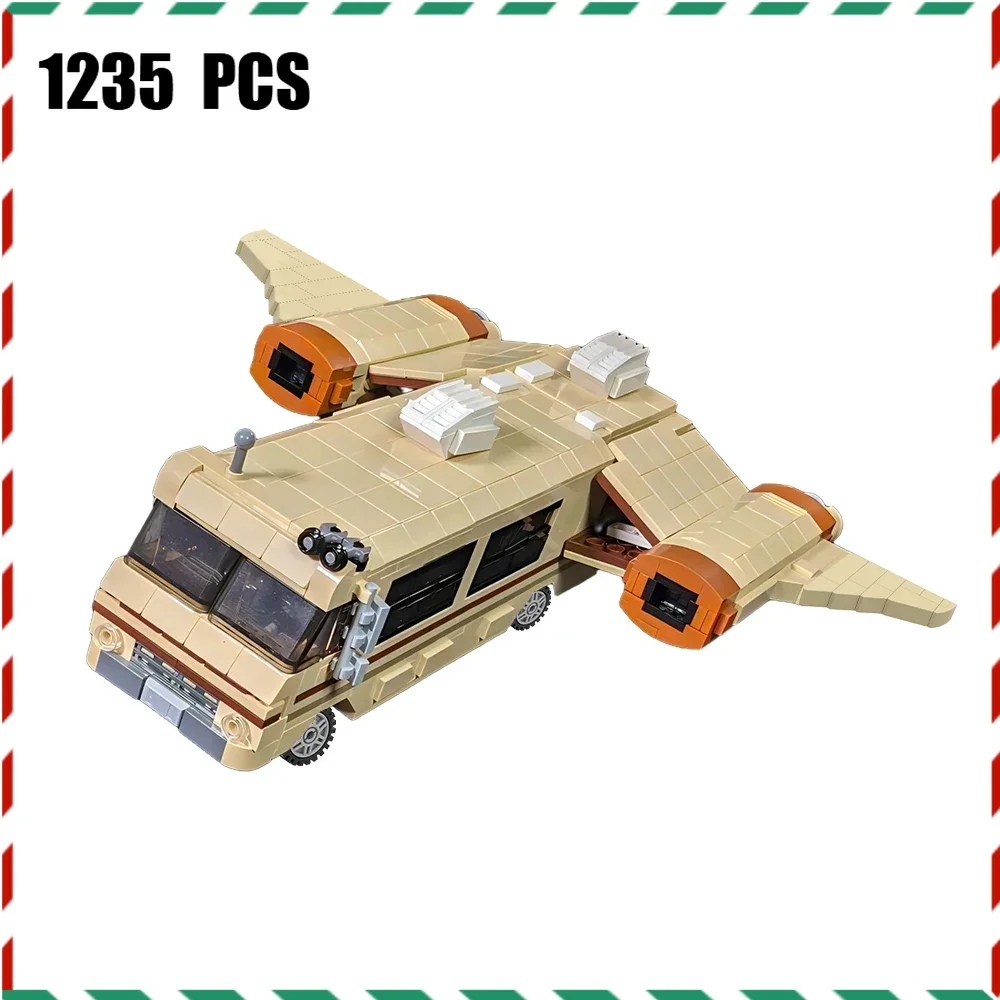 

Набор строительных блоков MOC Galaxy Eagle Spaceship — ретро космический крейсер Eagle 5, модель в сборе, кирпичи, креативный подарок для детей и взрослых