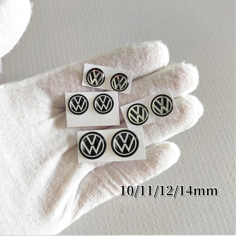 Car Key Sticker Auto Control Keychain Accessories For Volkswagen VW Rline R GTI Golf Polo Passat Magotan Tiguan Bora Jetta T-ROC