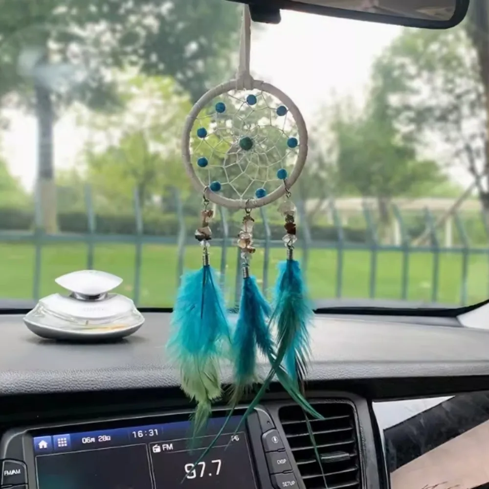 New Fashion Hanging Drop Feathers Dream Catcher Hangings Fresh Ornaments Car Gifts Simple Creative Vintage Home Decorations Xmas