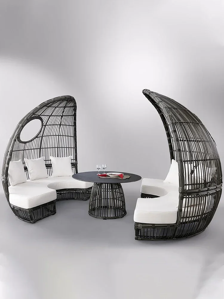 

Художественный диван, комбинированная вилла, бассейн, двор, сад, креативная мебель