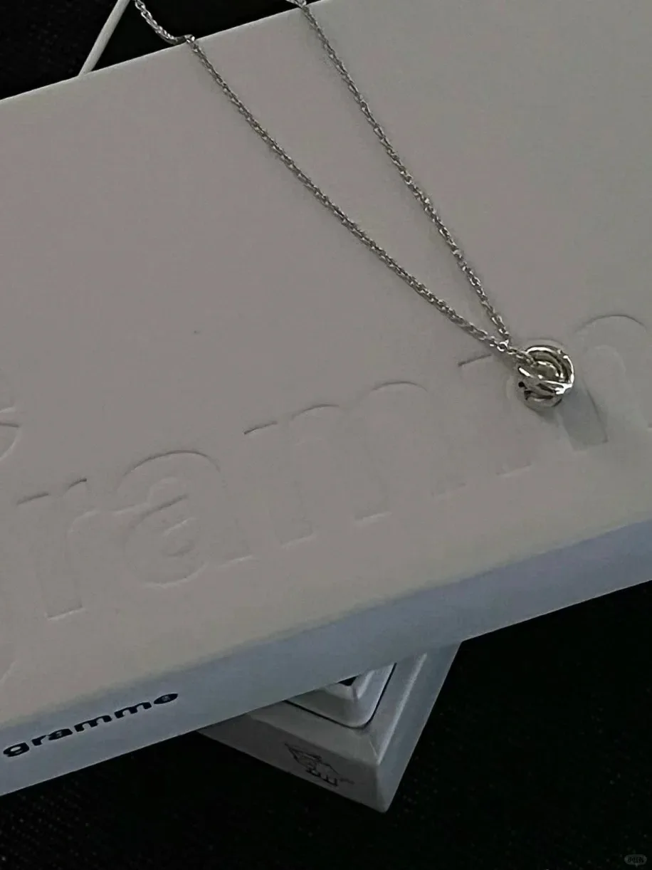 

French LG Personalized Fashion Pendant Necklace 925 Sterling Silver 1:1 Universal For Men And Women Holiday Gift