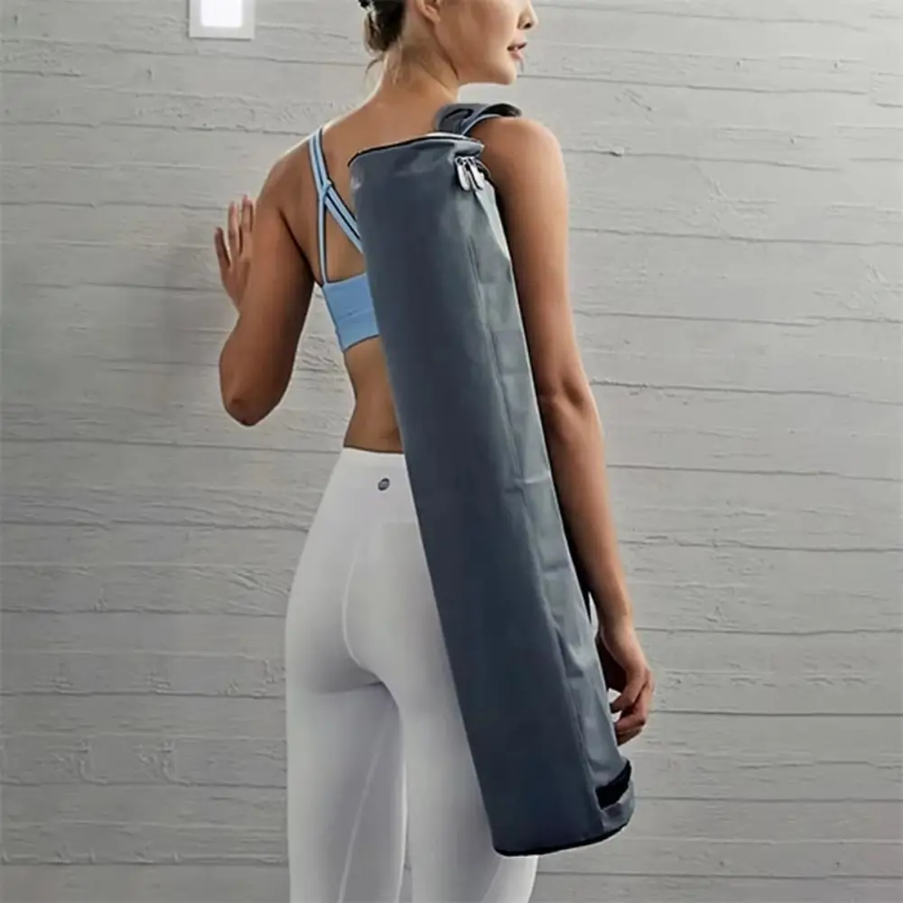 

Portable Waterproof Yoga Bag Canvas Thick Shoulder Bag Storage Bag Full Zip Yoga Mat Carrier Bag Sport