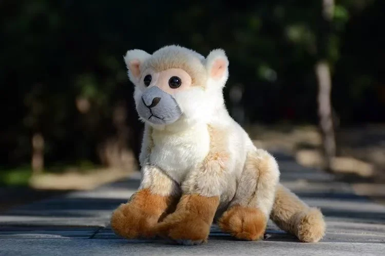 43cm(Head to tail) Lifelike Zoo Simulated Animals Monkey Plush Doll Soft Car Sofa Bed Pillow room decor ornament kids adult gift