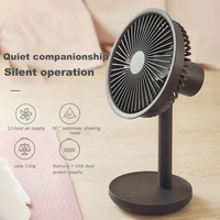 Mi Portable Desk Fan USB rechargeable Cooling Fan Outdoor Mini Floor Fan 4-Speed Home Silent Fan