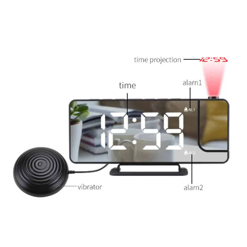 

Projection vibration alarm clock TS-9211