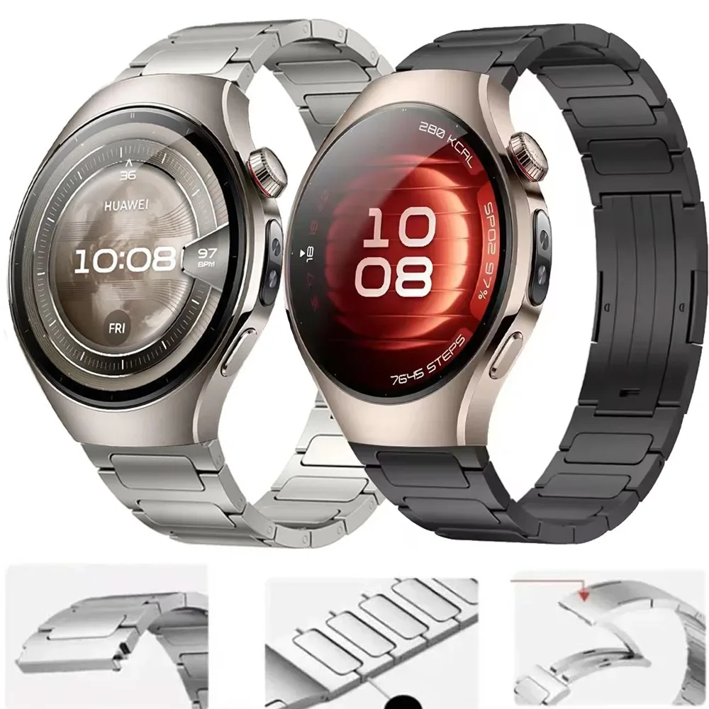 22mm Metal Strap for Huawei Watch 5 4/GT5 4 3 2 Pro Titanium Alloy Comfortable Band for Garmin Forerunner 970 965 Amazfit GTR 4