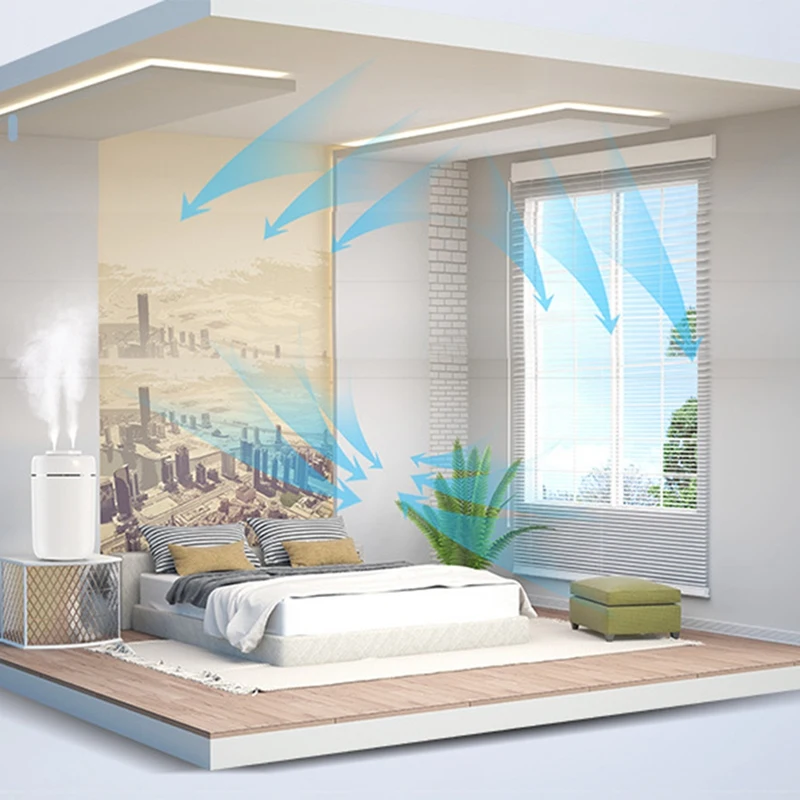 AD-Увлажнитель емкостью, диффузор с двойной насадкой, аккумулятор, перезаряжаемый увлажнитель воздуха, портативный домашний