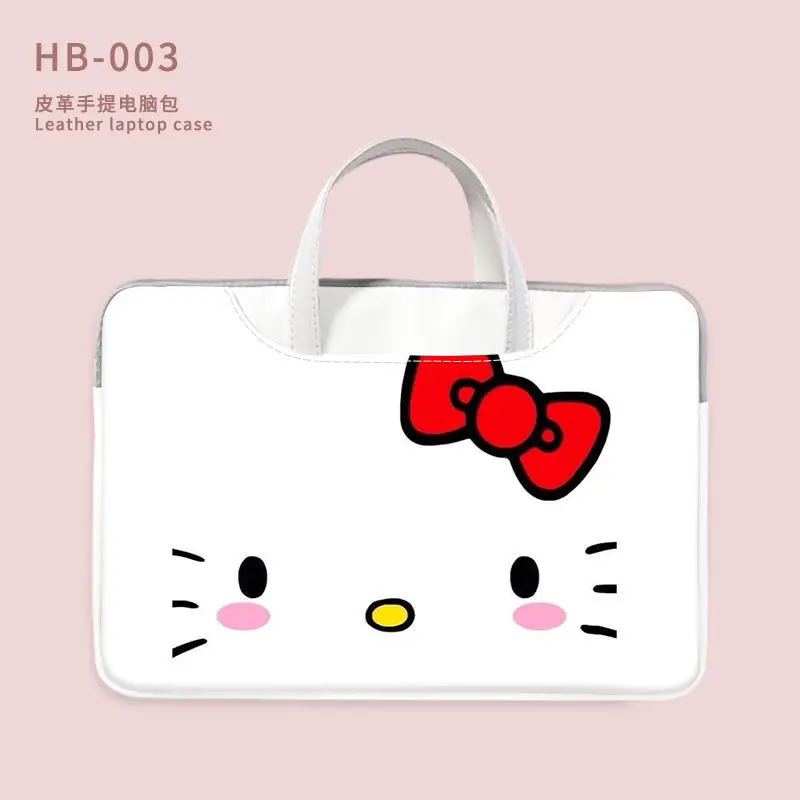 Sanrio Hello Kitty Laptop Bag 11in 13in 14in 15in 16in Cartoon Notebook Pouch Briefcase Office Travel Business Computer Handbag