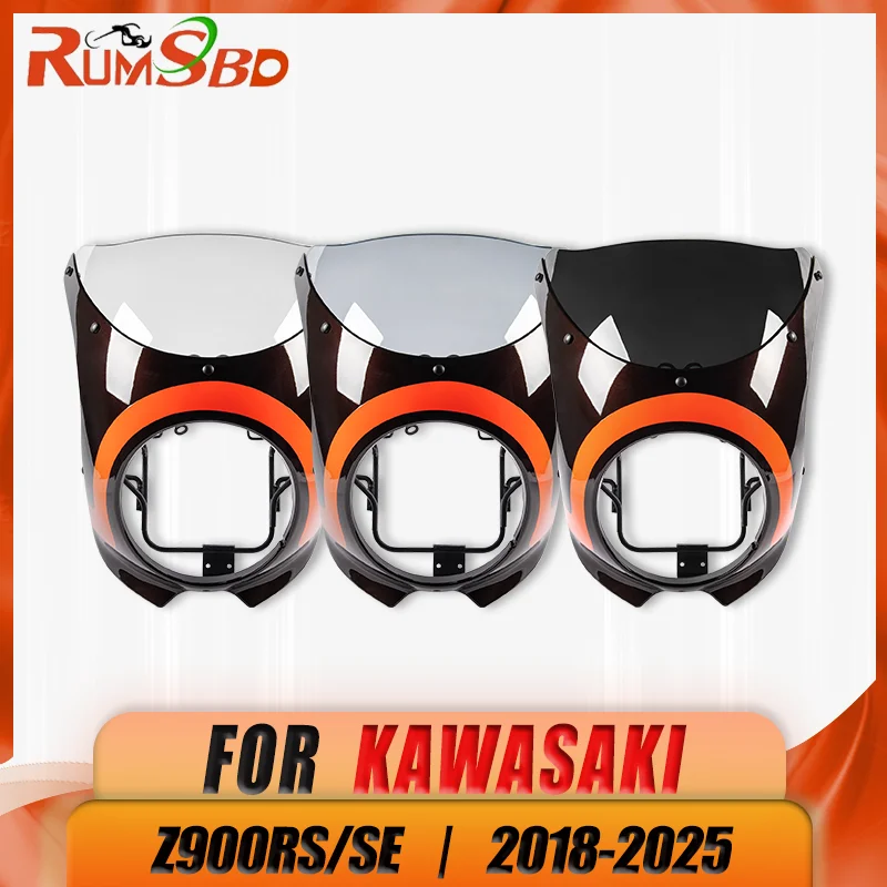 

Обтекатель передней фары, лобовое стекло мотоцикла, ретро фара для Kawasaki Z900RS SE2018-2020 2021 2022 2023 2024 2025