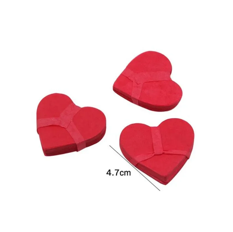 9Pcs/Bag Red Snowstorms Magic Tricks Heart Shaped Snowflake Paper Snow Storm Magician Accessories Stage Street Gimmicks Props