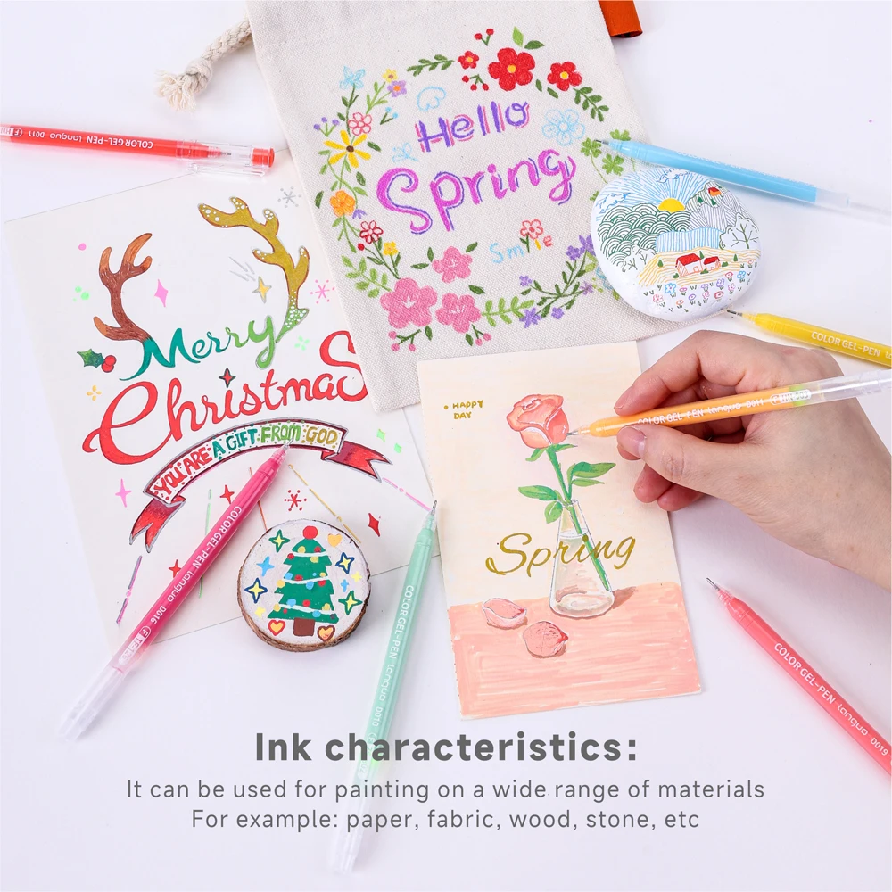 168 Pcs/Set Master Edition Colored Painting Gel Pen 162 Colors with Case Large Capacity Art Line Sketch Drawing  Coloring Pens