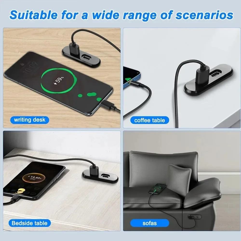 KEBIDUMEI Embedded Desktop Socket USB C Charger Furniture Sofa Socket Multifunctional Concealed Fast Charging Cable Connector view 5