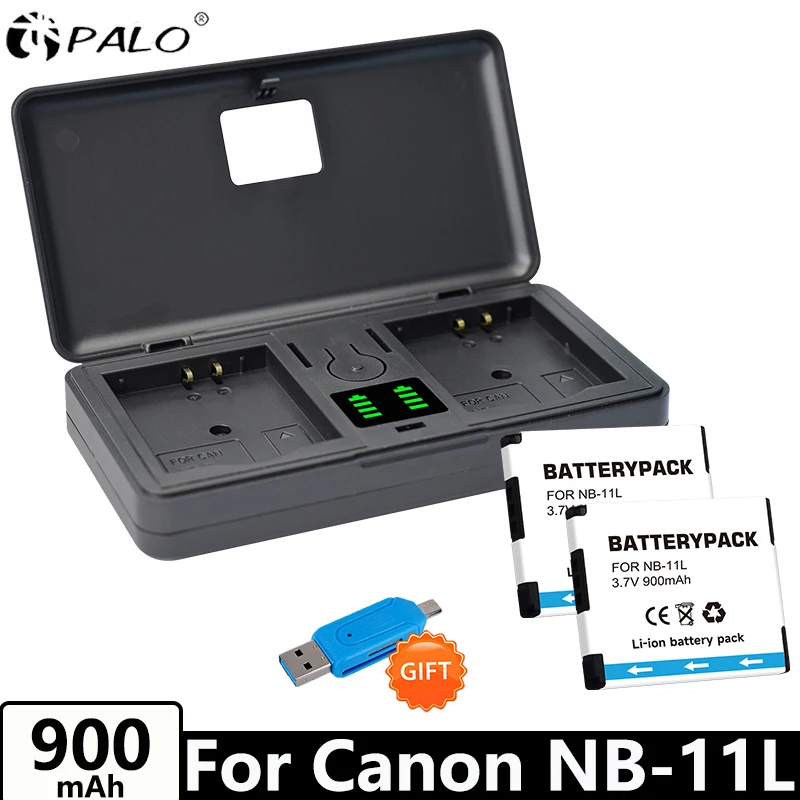 NB-11L NB11L NB 11L NB-11LH Battery + Fast Charge Box for Canon SX420IS IXUS125 HS PowerShot A2300 A2500 A3400IS A4000IS Camera