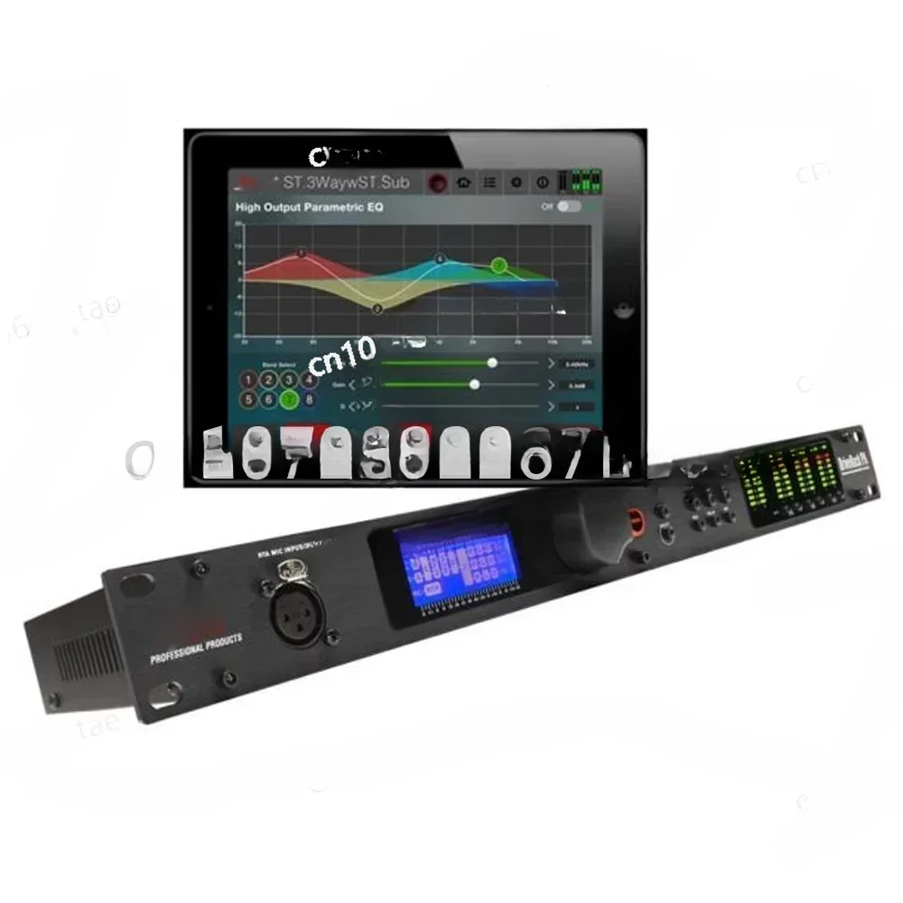 Processador de Áudio Digital DSP, Adequado para Palco Profissional, DriveRack PA2, 2 em 6out, 2 em 6out