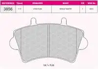 Store code: 3856 for ten brake pad MASTER II MOVANO INTERSTAR 01