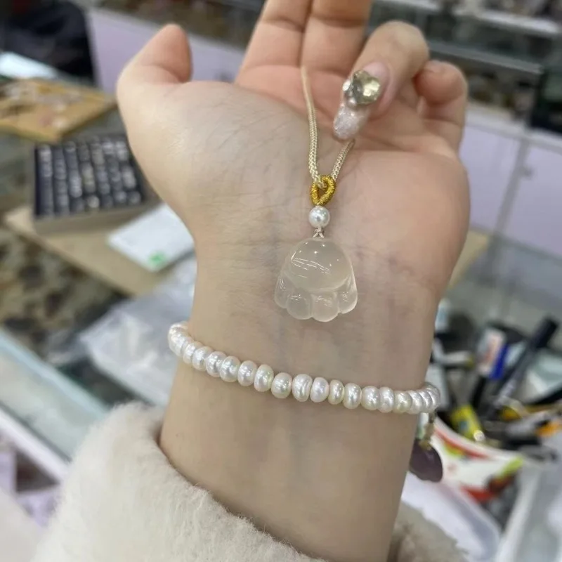 

Подвеска с кошачьим когтем из натурального агата, халцедона, такой же кулон для мужчин и женщин