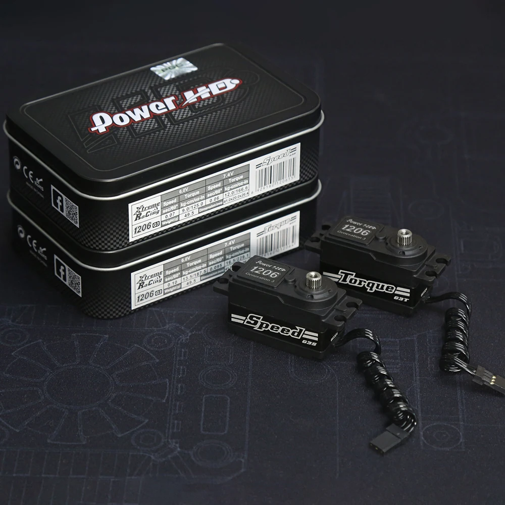 Power HD Metal Gear Short Body Digital Servos 1206 G3 Series For 1/10 RC Model Car Touring Drift Racing Accessories