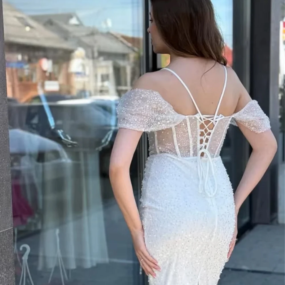 Maßgeschneiderter Fischschwanzrock, elegante Damenkleider für Hochzeitsfeierkleider, maßgeschneiderte Roben de Cocktail-Abschlussballkleider